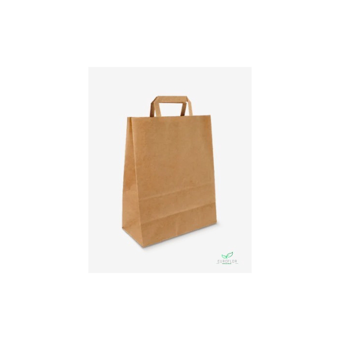 <h4>DRAAGTAS PAPIER BRUIN KRAFT 80GR 260*120*310MM 25PCS</h4>