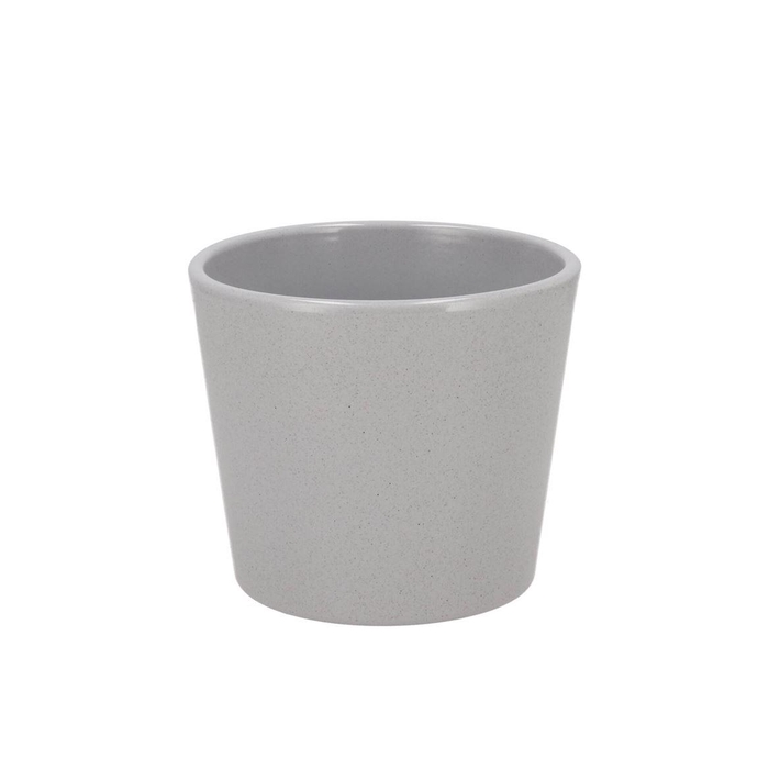 <h4>Ceramic Grey Stone Pot 13x12cm</h4>
