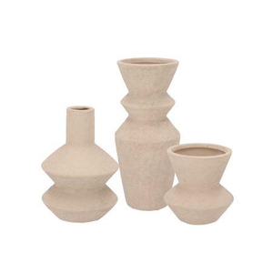 Lisboa Sand Vase Bubble S/3 11x11/11x16/10x24