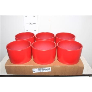 Keramische Pot H% Red Matte