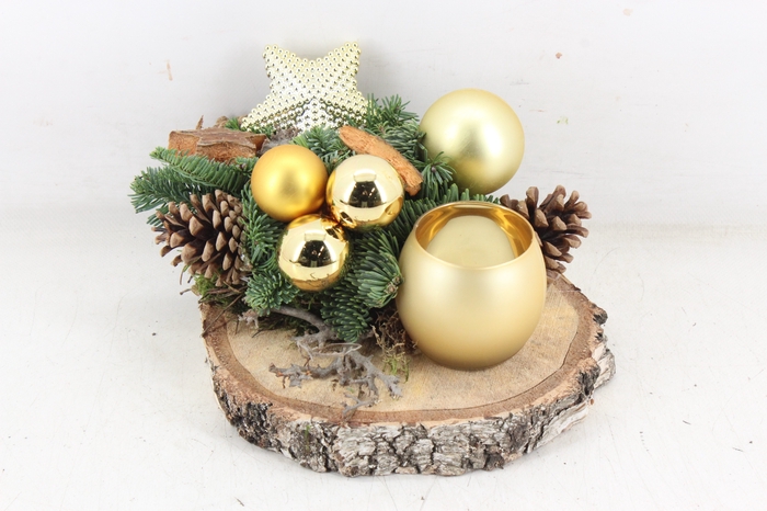 <h4>arr5 Kerst MB - Hout schijf 1wax gold</h4>