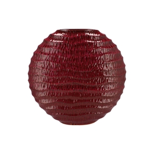 Inga Jada Purple Oval Vase Active Glaze Wave 51x17x50cm Nm