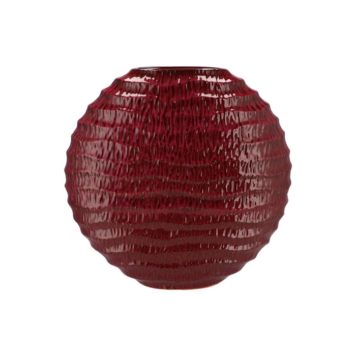 <h4>Inga Jada Purple Oval Vase Active Glaze Wave 51x17x50cm Nm</h4>