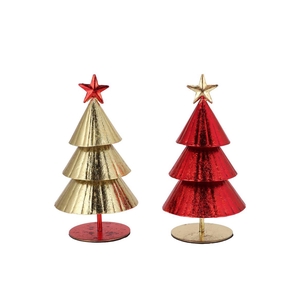 Glam Wild Red Mix Xmas Tree Iron Ass 11x11x18cm Nm