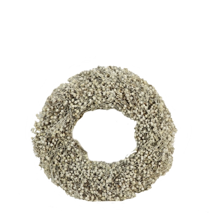 <h4>Wreath d30cm Flax</h4>