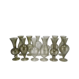 Sunny Summer Green Mix Glass Vase Ass 10x10x20cm Nm