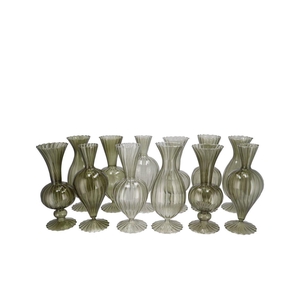 Sunny Summer Green Mix Glass Vase Ass 10x10x20cm