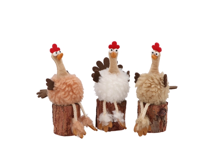 <h4>Easter Fluffy Chicken Natural Ass P/1 18cm</h4>