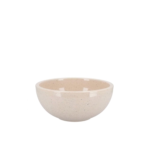 Ceramic Beige Stone Bowl 15x8cm