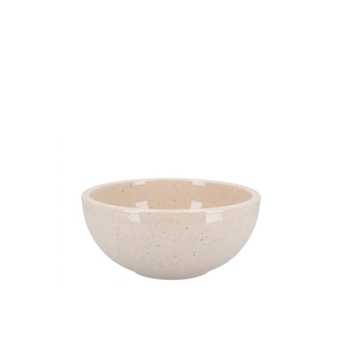 <h4>Ceramic Beige Stone Bowl 15x8cm</h4>