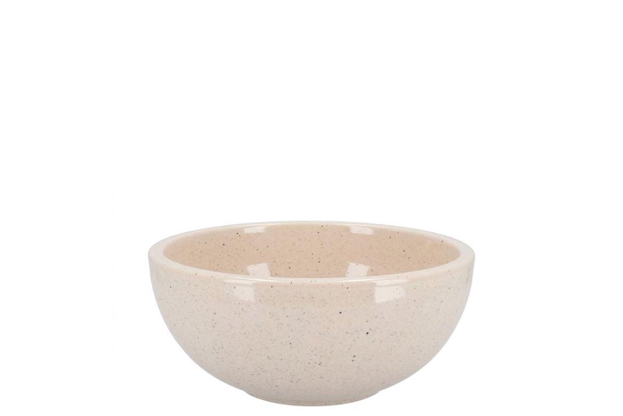 <h4>Ceramic Beige Stone Bowl 15x8cm</h4>