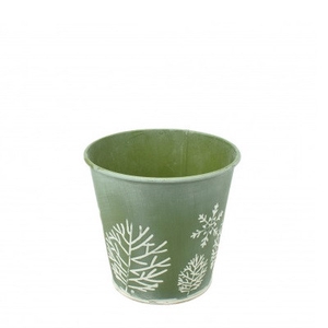 Zink Winter pot d11*10cm