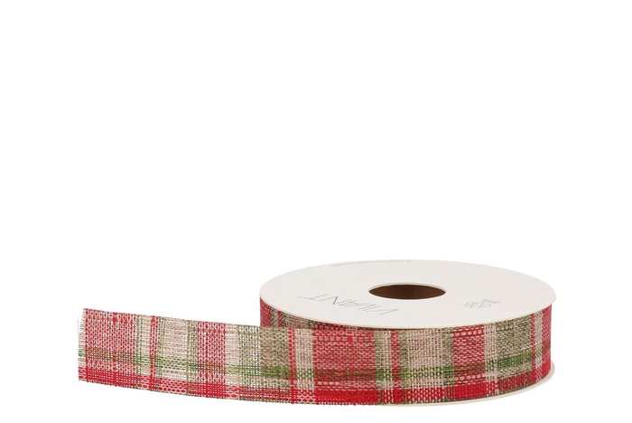 <h4>Ribbon Checkered Red 20mx25mm</h4>