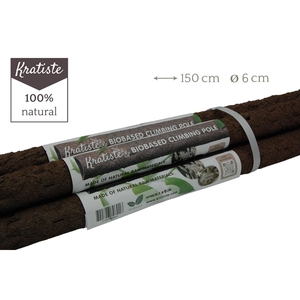 Kratiste Biodegradable climbing pole 150cm - Ø 6 cm - bundle of 5 pieces