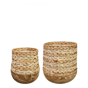 Basket sets Diede vase S/2 d29*31cm