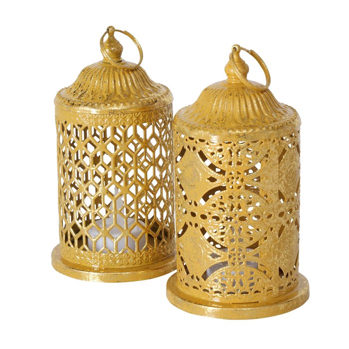 <h4>Table lamp Orlina, 2 ass., H 15 cm, D 8 cm, antique gold, 4066076297818, 2040756</h4>