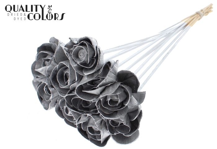 Shola Dear Holly 6cm on stem Silver