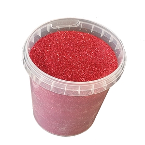 Glitters 400gr in bucket Red