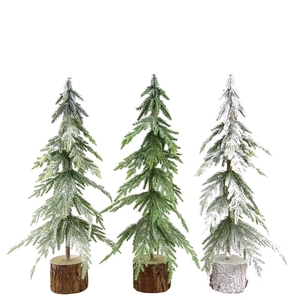 Kerst Deco boom+ijs 41cm