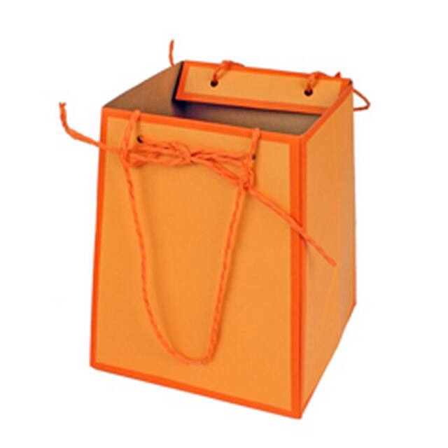 Tas Easy karton 12/12x15/15xH18cm oranje