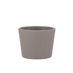 Ceramic Grey Structure Pot 11x9,5cm