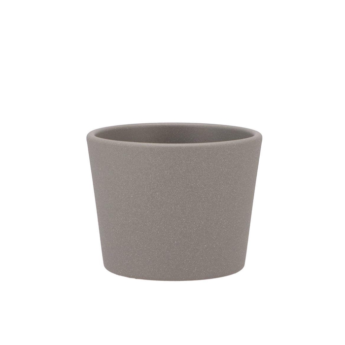 <h4>Ceramic Grey Structure Pot 11x9,5cm</h4>