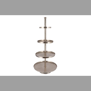 Storage Shelf Silver 56x56x125cm