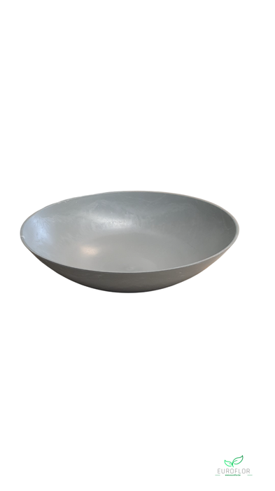 MELAMINE BOWL GREY 28CM