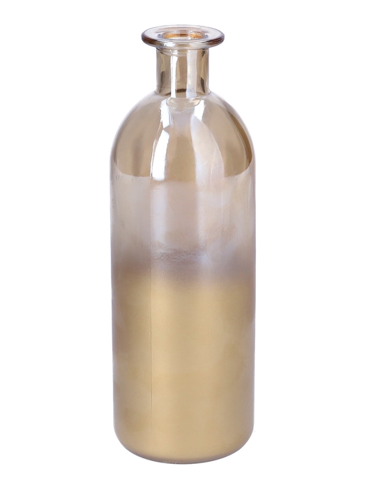 <h4>DF02-665331100 - Bottle Carlene d4/7/h20.5 gold / pearl</h4>