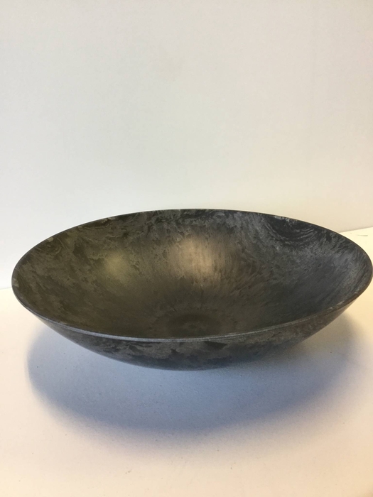 PLASTIC BOWL BASIC GREY D28CM