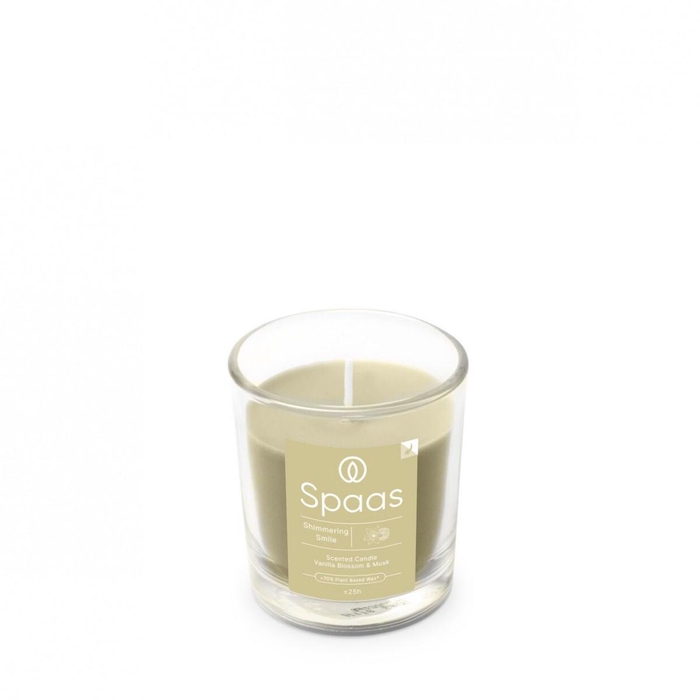 <h4>Kaars Geur glas d07*7.5cm Smile</h4>