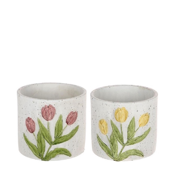 <h4>Ceramics Tulip pot d13.5*13cm</h4>