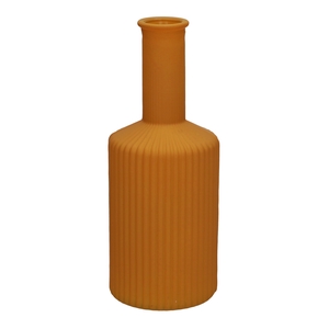 DF02-665462800 - Vase Caro lines neck d3.7/8.2xh20.5 ochre matt