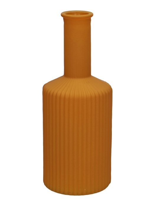 <h4>DF02-665462800 - Vase Caro lines neck d3.7/8.2xh20.5 ochre matt</h4>