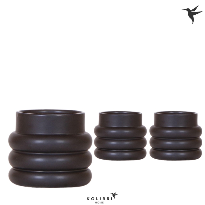 <h4>Kolibri Home Bubble pot black</h4>