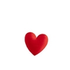 Bruiloft Deco hart satin 25mm x24