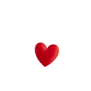Bruiloft Deco hart satin 25mm x24