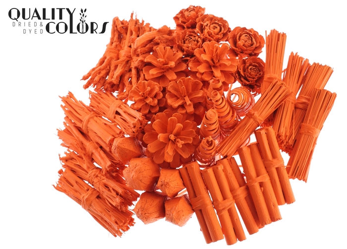 Bouquet Mix 40 stems Covered Orange