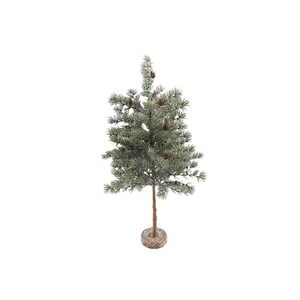 Pine Cone Tree on Stem Grey Green