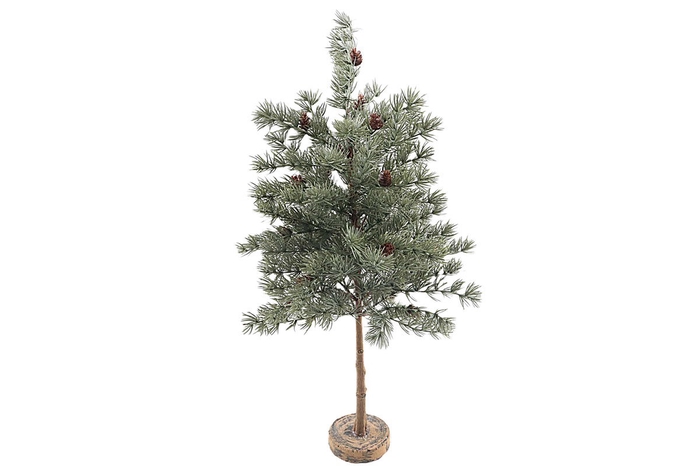 <h4>Pine Cone Tree on Stem Grey Green</h4>