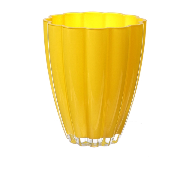 <h4>Vase Bloom d14xh17 yellow</h4>