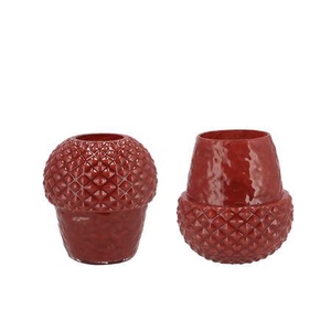 Lina Scottish Brown Vase Acorn 17x17x19cm