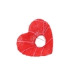 Bouqet Holder Heart Red 20cm