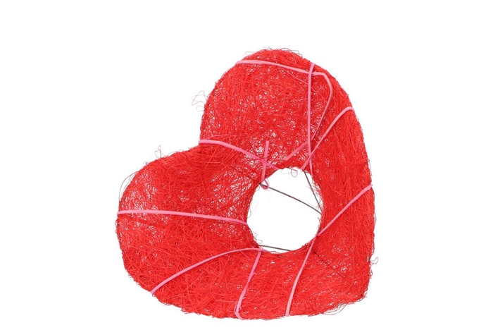 <h4>Boekethouder Heart Red 20cm</h4>