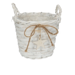 Christmas Basket pot star d16*14cm