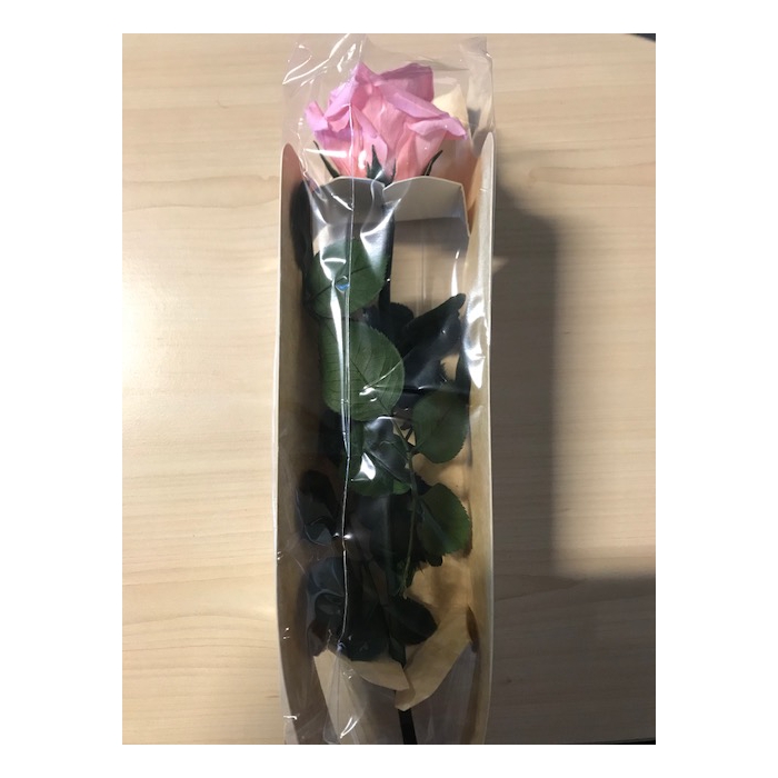 <h4>Roos op steel mini l.roze bulk</h4>