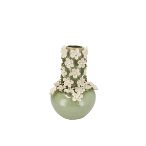 Daisy Green Vase Tube Flower 16x16x22cm