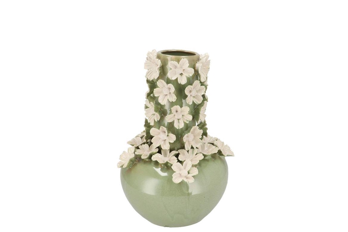 <h4>Daisy Green Vase Tube Flower 16x16x22cm</h4>