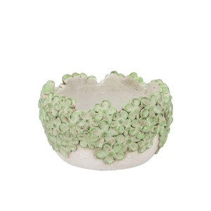 Dante Light Green Pot Bloom Oval 18x18x10cm