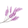 Silk Palm Leaf Purple 150cm Nm